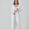 Cozy Pajama Set, 3 Piece Lounge Set, Cute Loungewear, Warm Suit Sets, Matching Set, Lounge Set, 3 Piece Pant Sets, Women Winter Dress - Image 8