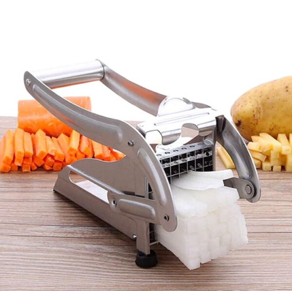 kitchen gadgets 2 Blades Potato Cutter Chopper Stainless French Fries Slicer for kitchen cortador de vegetales Home Kitchen Tool - Image 8