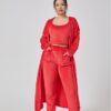 Cozy Pajama Set, 3 Piece Lounge Set, Cute Loungewear, Warm Suit Sets, Matching Set, Lounge Set, 3 Piece Pant Sets, Women Winter Dress - Image 5