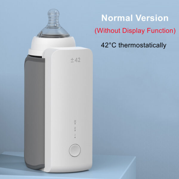 Portable Wireless Rechargeable Baby Bottle Warmer USB Charging And Heating Bag Portable Constant Temperature Milk Warmer Universal Bottle Insulation Sleeve - Image 5